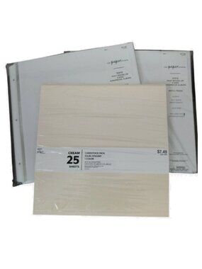 The Paper Studio 12 X 12 Refill Album Pages 50 Sheets and Cream Cardstock New